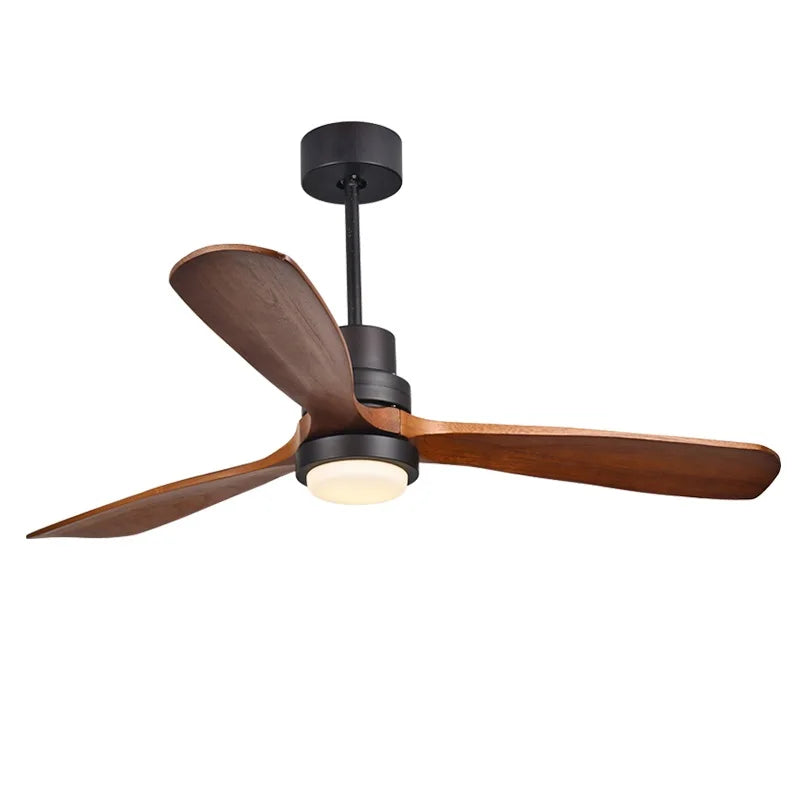 DecorBites™ 52 Inch Retro Ceiling Fan with Wooden Blades and 15W Ceiling Lights
