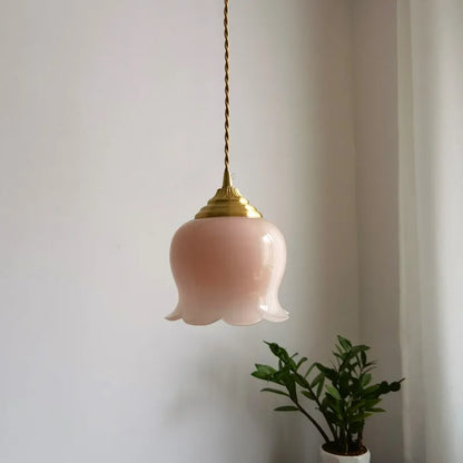 DecorBites™ Glass Copper Led Pendant Light: Nordic Modern Loft Decor for Bedroom, Kitchen, Bar