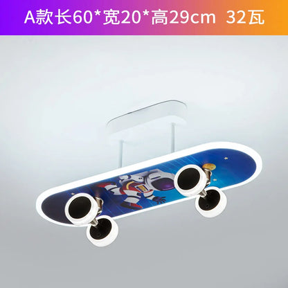 DecorBites™ Kids Skateboard LED Ceiling Light for Modern Children's Rooms
