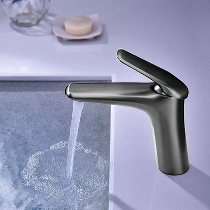 DecorBites™ Basin Faucet: Single Handle Mixer Tap in Black/Chrome/Grey/Gold with Hot Cold Water