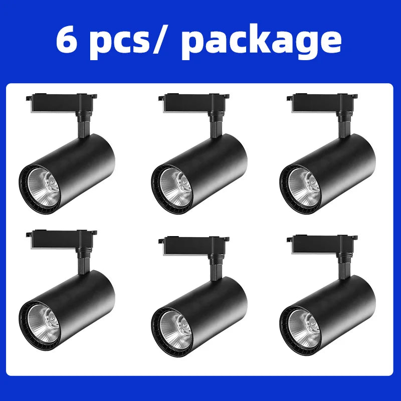 DecorBites™ COB Chandelier Track Ceiling LED Spotlights for Living Room, Store Rail Lighting