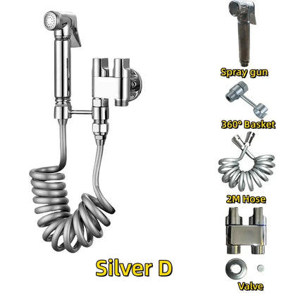 DecorBites™ High Pressure Bidet Sprayer Set - Toilet Hygienic Shower Bathroom Accessories