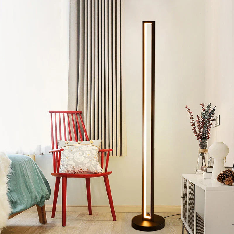 DecorBites™ Art Deco Spiral Shade Floor Lamp - Modern Minimalist Stand Light