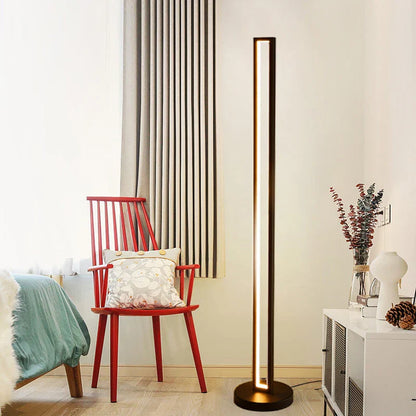 DecorBites™ Art Deco Spiral Shade Floor Lamp - Modern Minimalist Stand Light