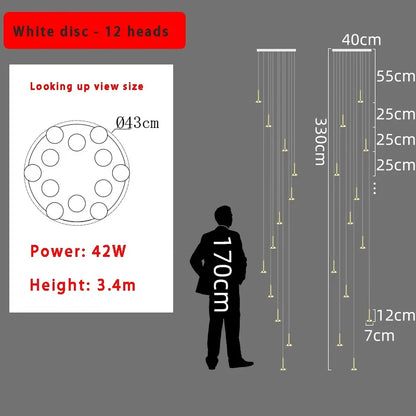 ثريا السقف البسيطة من DecorBites™ 2024 بتصميم نورديك - ديكور إضاءة عصري لغرفة المعيشة