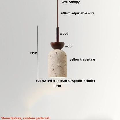 ديكوربايتس™ مصابيح LED معلقة من الحديد الأسود من حجر وابي سابي، مصباح معلق لديكور المدخل