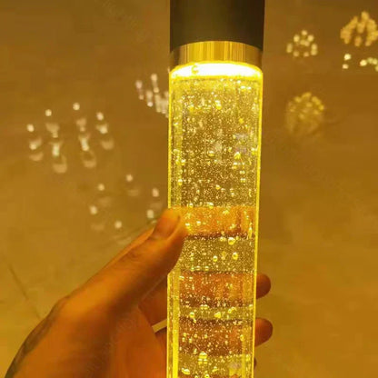 DecorBites™ Cylindrical Crystal Chandelier: Modern Villa Living Room Lamp for Stylish Interiors.