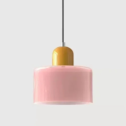 Vintage Stained Glass Mini Pendant Light