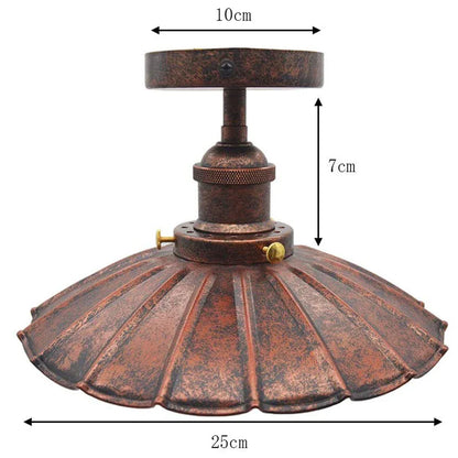 DecorBites™ Industrial Flush Mount Light for Home Decor in Bedroom, Kitchen, Living Room