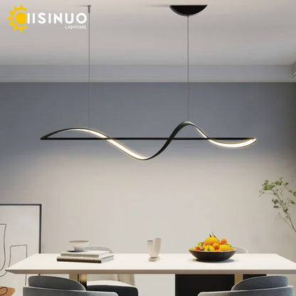DecorBites™ Dimmable LED Linear Chandelier Pendant for Kitchen Bedroom Dining Room