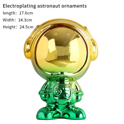 DecorBites™ Astronaut Statue Spaceman Sculpture Modern Desktop Decor Figurine Handicraft Gift