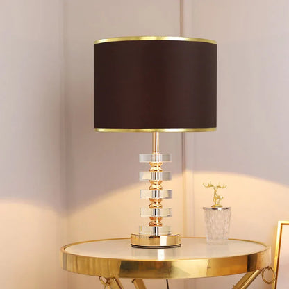 DecorBites™ Crystal Table Lamp: Elegant Modern American Style for Living Room Bedroom