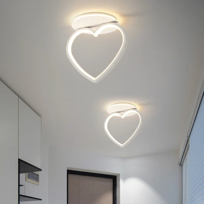 DecorBites™ Heart Ceiling Light: Modern Hallway Aisle Entryway Lighting Fixture