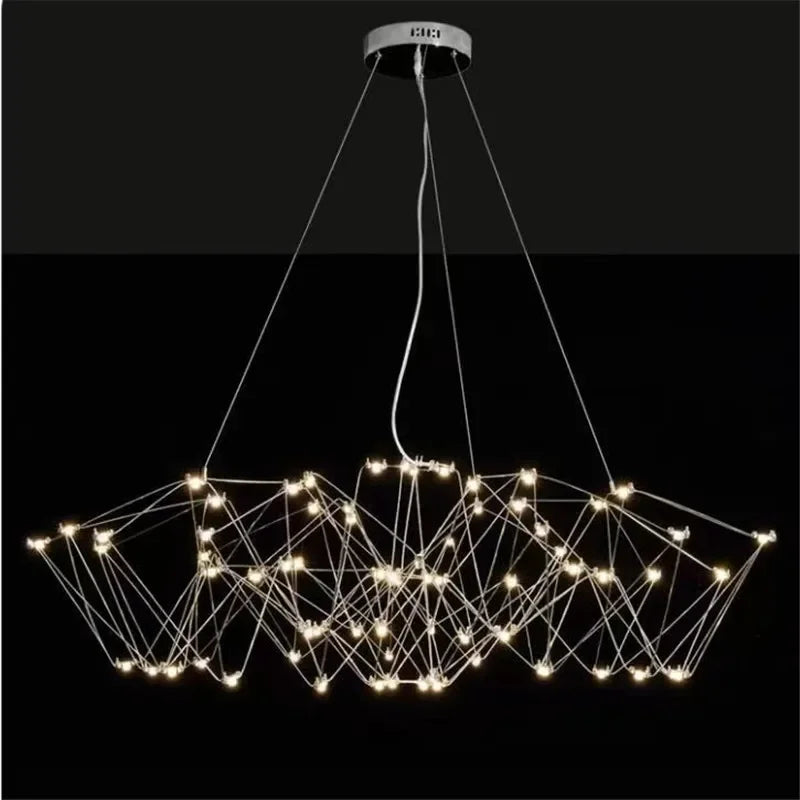 Lámpara colgante cúbica DecorBites™: Lámpara LED moderna y creativa para sala de estar y restaurante