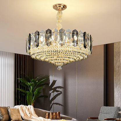 DecorBites™ Crystal Light Chandelier: Modern Elegance for Living Room, Bedroom, Dining Room