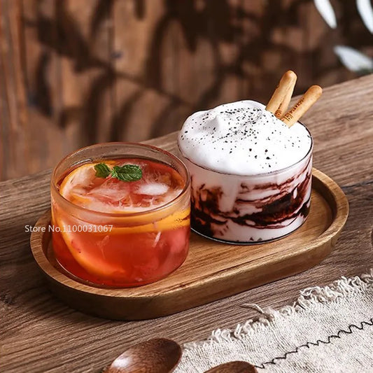 Cuenco de cristal DecorBites™ para postres de té de la tarde para una persona