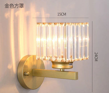 Lámpara de pared LED de cristal DecorBites™ para decoración del hogar: aplique moderno para sala de estar y dormitorio