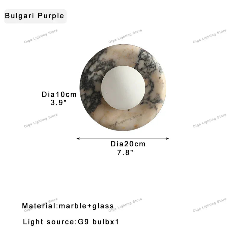 Marble Jade Wall Sconce