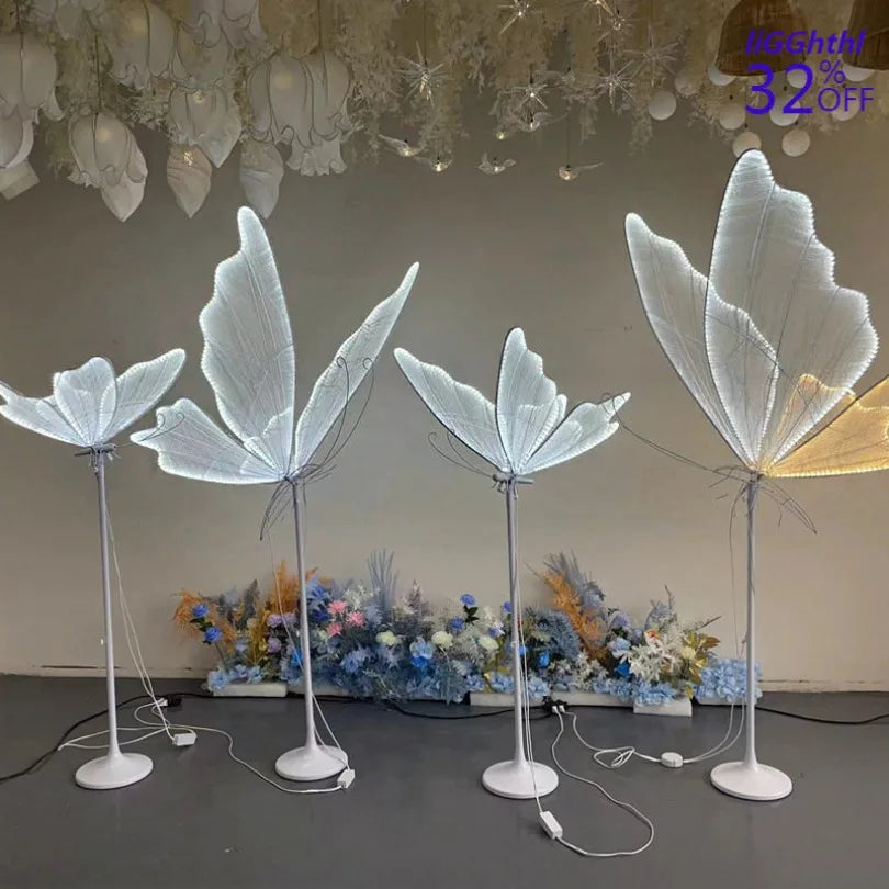 Lámpara de decoración de boda LED Mariposa de encaje Decorbites™