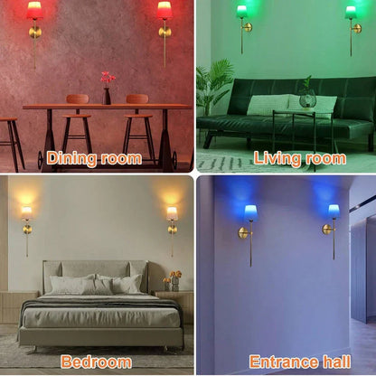 DecorBites™ Industrial Retro Fabric Wall Lamp for Bedroom, Bathroom, Living Room Lighting