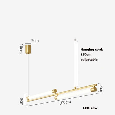 DecorBites™ LED Black Gold Designer Chandelier Lighting for Dinning Room