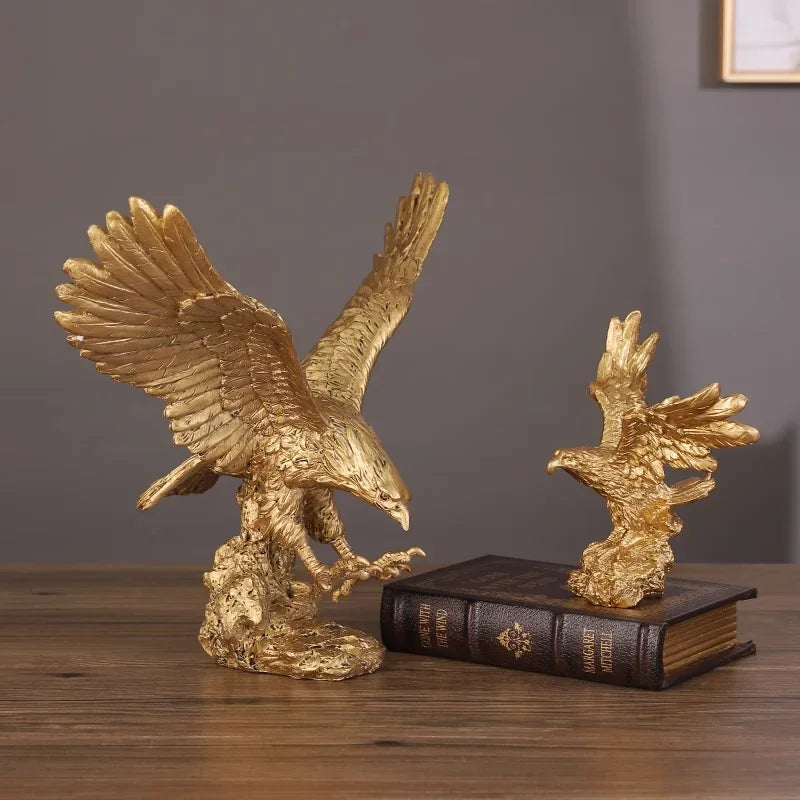 DecorBites™ Dapeng Eagle Wings Resin Art Statue Ornament for Home and Office Decor