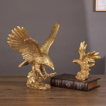 DecorBites™ Dapeng Eagle Wings Resin Art Statue Ornament for Home and Office Decor