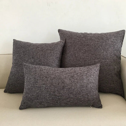Funda para Cojín de Sofá Marfil™ Decorbites 30x50cm 40x40cm 45x45cm 50x50cm 60x60cm Color Sólido