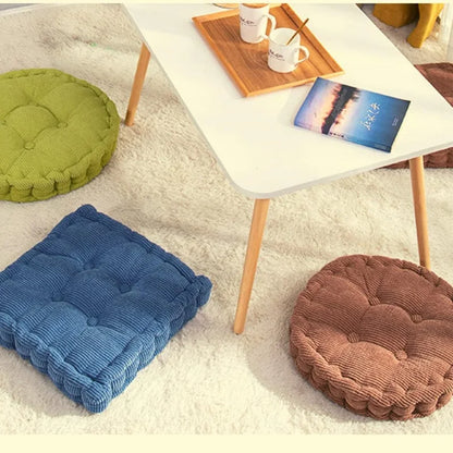 DecorBites™ Japanese Tatami Mat Seat Cushion Floor Pillow for Meditation Poufs