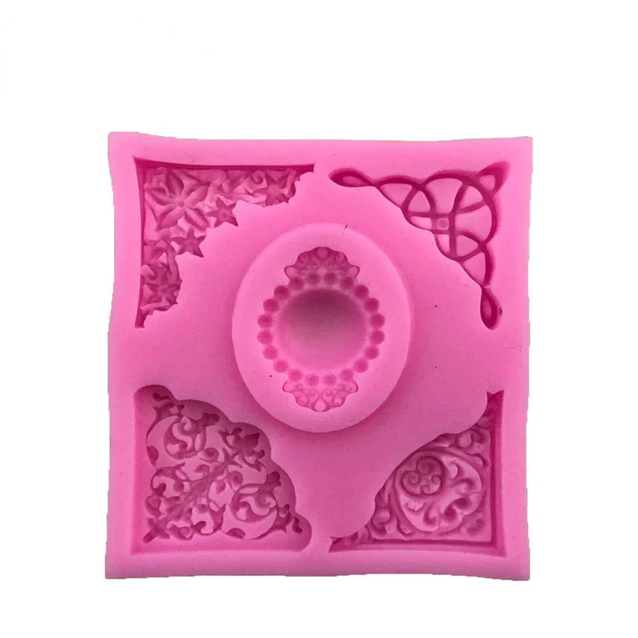 DecorBites™ Lace Embossing Mold for Fondant, Chocolate, and UV Resin Crafts