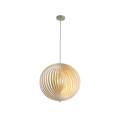 DecorBites™ Japanese Moon Pendant Light Wood Chandelier for Home Decoration