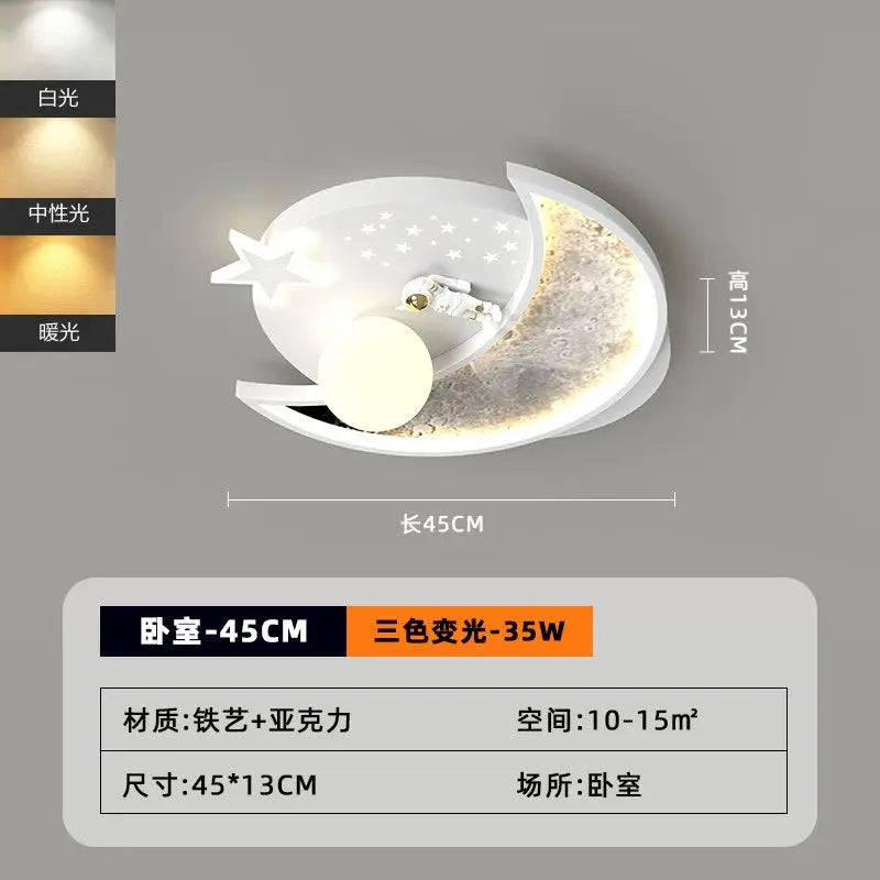 Lámpara de techo DecorBites™ Cream Clouds Rainbow para dormitorio infantil