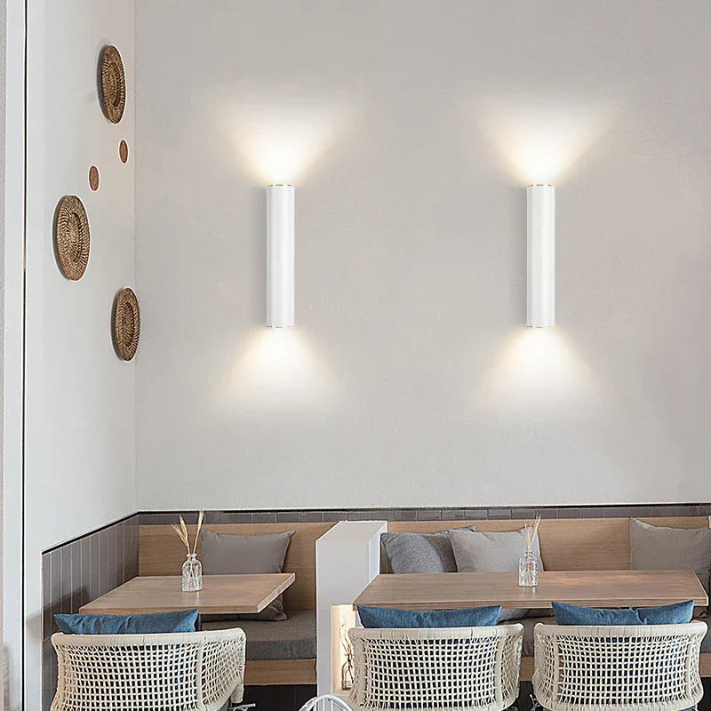 Lámpara de pared de aluminio LED Decorbites™ para decoración de iluminación interior en sala de estar, dormitorio, comedor y mesita de noche.