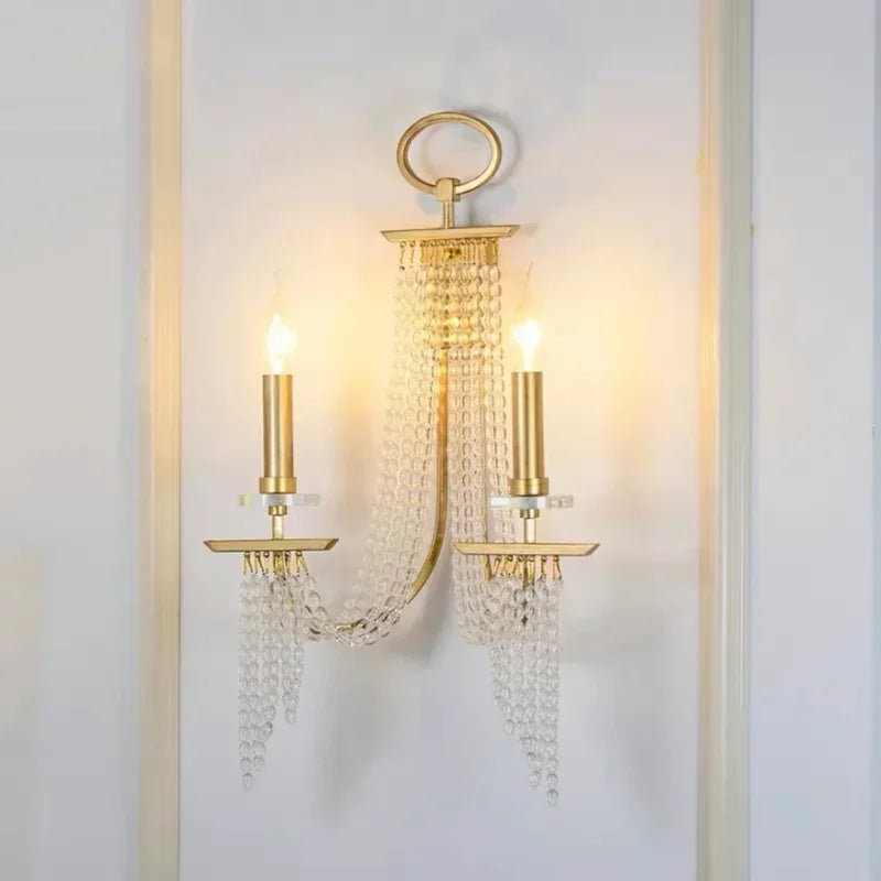 Lámpara de araña de cristal DecorBites™: Elegante lámpara colgante para villa, comedor, dormitorio o sala de estar.