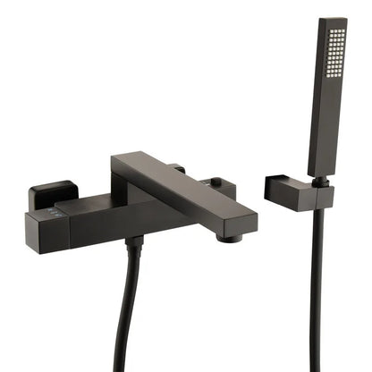 DecorBites™ Brushed Gold Wall Mounted Waterfall Bathtub Shower Set Mixer Tap