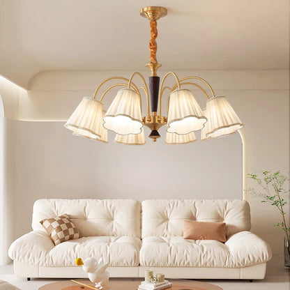 ثريا نحاسية عتيقة من DecorBites™ لغرفة المعيشة وغرفة الطعام على الطراز الريفي الأمريكي القديم