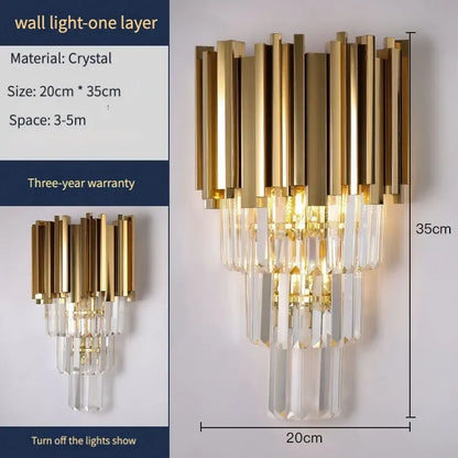 DecorBites™ Gold Black Crystal Chandeliers LED Ceiling Light for Luxe Living & Hospitality