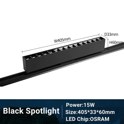 DecorBites™ LED Track Light 10/20W COB Adjustable Grille Spot Lamp Linear Fill Rail Lighting