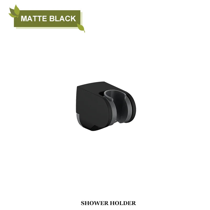 حامل رأس دش DecorBites™ قابل للتعديل للتركيب على الحائط للحمام • قاعدة تثبيت ABS بيضاء