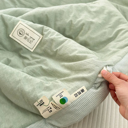 بطانية ديكوربايتس™ القطنية الصيفية المبردة | لحاف مبطن ناعم وجيد التهوية