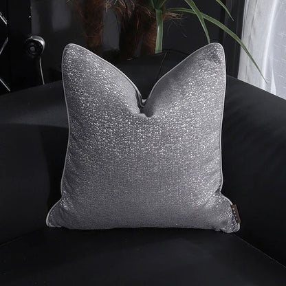Fundas de almohada lumbar DecorBites™ de satén dorado esmerilado - Fundas de cojín de sofá de lujo