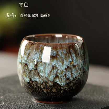 DecorBites™ Ceramic Kung Fu Tea Cup Set - Handcrafted Porcelain Drinkware for Coffee and Wine