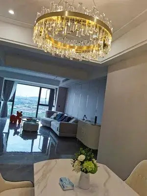 DecorBites™ Modern Crystal Chandelier Lighting for Dining Room