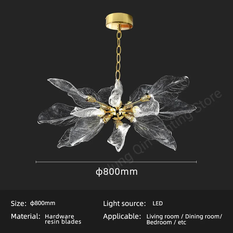 DecorBites™ Leaf-Shaped Pendant Lights for Bedroom, Living Room, and Restaurant