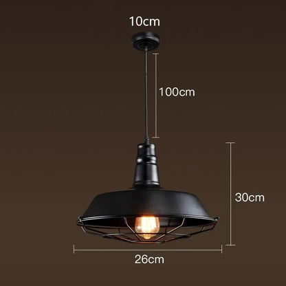 DecorBites™ Iron Pendant Lights: Rural Retro Personalized Pot Lid Chandelier