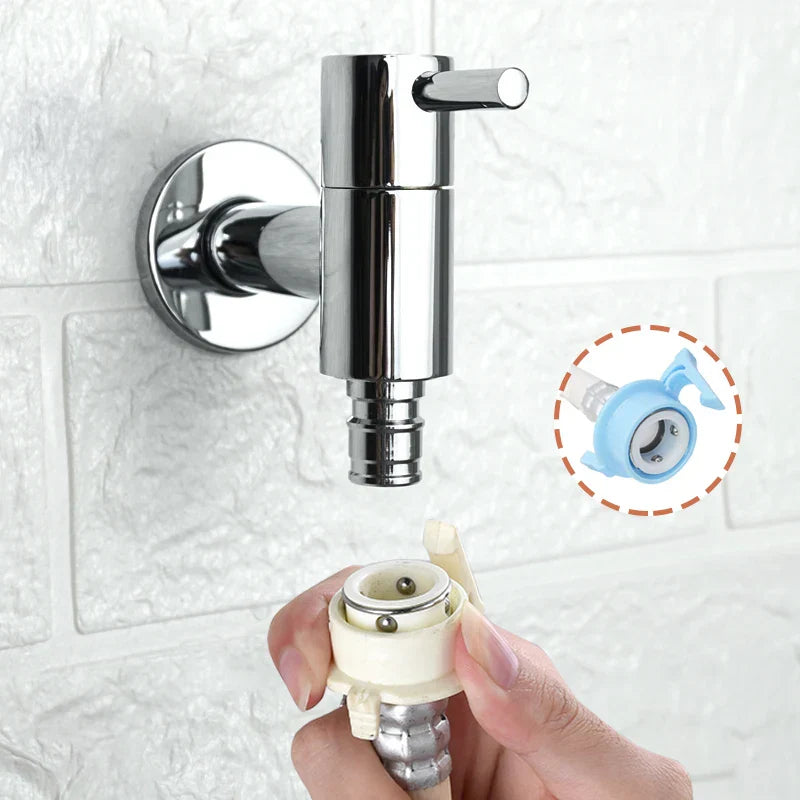 DecorBites™ Brass Black Wall Mount Garden Faucet for Extended Outdoor Use