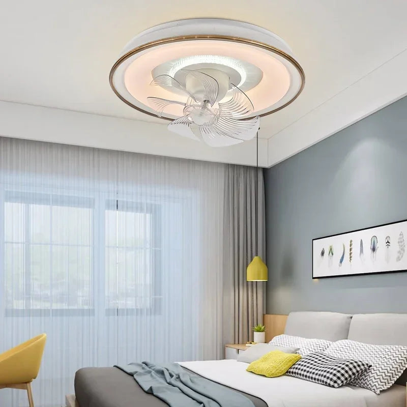 Decorbites™ LED-Deckenventilatorleuchten mit Fernbedienung - Drei Farben, dimmbar für Schlafzimmer-Wohnzimmer
