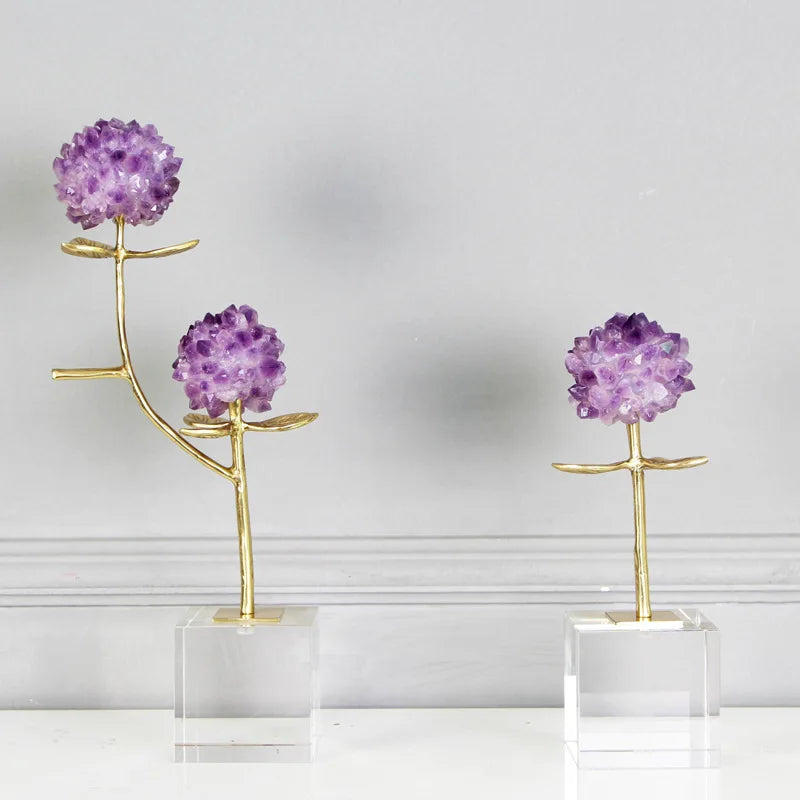 DecorBites™ Crystal Flower Branch Desk Ornament