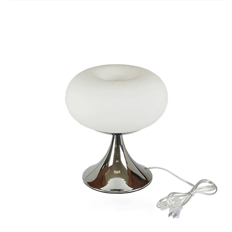 Decorbites™ Cremeglas-Wind-Tischleuchte Vintage für Schlafzimmer Wohnzimmer Nachttischlampe