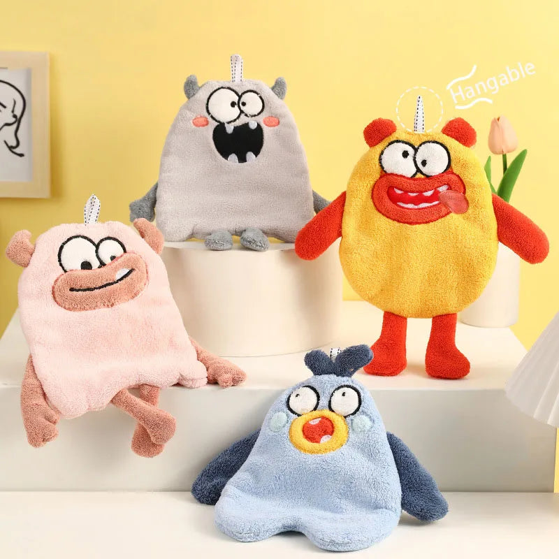 DecorBites™ Kitchen Hand Towel: Soft & Absorbent Coral Velvet Cleaning Cloth, Creative New Year Gift